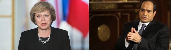 رئيسة وزراء بريطانيا تعزي السيسي في ضحايا بئر العبد