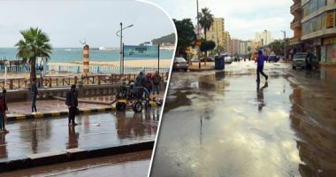 أمطار غزيرة بالسواحل الشمالية متوسطة بالوجه البحرى والصغرى بالعاصمة 14
