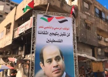 صور الرئيس السيسي فى شوارع غزة