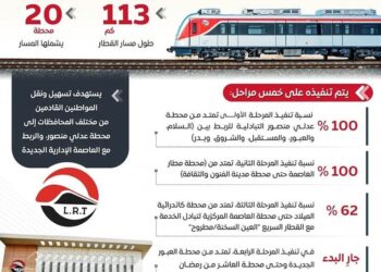 مشروع ( القطار الكهربي الخفيف ) بشرق القاهرة واللى بيتم تسميته LRT أو قطار العاصمة..