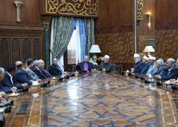 شيخ الأزهر يستقبل رئيس الطائفة الإنجيليَّة والوفد المرافق له للتَّهنئة بقرب عيد الفطر