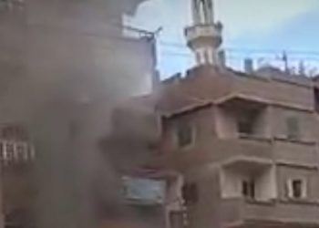 حريق هائل في شقة سكنية بعمارة مساكن تل بسطة بالزقازيق