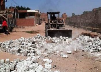 رئيس مركز ومدينة بلبيس يقود حملات مكبرة لإزالة التعديات على الأراضي الزراعية وأملاك الدولة