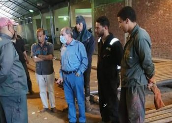 رئيس شركة القناة لتوزيع الكهرباء يتفقد إدارة الورش الرئيسية بالمنطقة الصناعية بالإسماعيلية