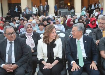 وزيرة الثقافة وسفير كوريا الجنوبية يشهدان انطلاق الأسبوع الثقافي الكوري .