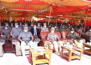 رئيس أركان حرب القوات المسلحة يشهد فعاليات ختام التدريب الجوى المشترك المصرى السودانى ” نسور النيل – 2″ بالسودان