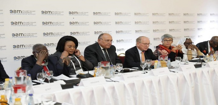 شكري يشارك في الجلسة الافتتاحية لاجتماع مجموعة النواة لمؤتمر ميونخ للأمن